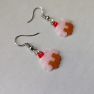 Aretes de Cupcake color Rosa Claro