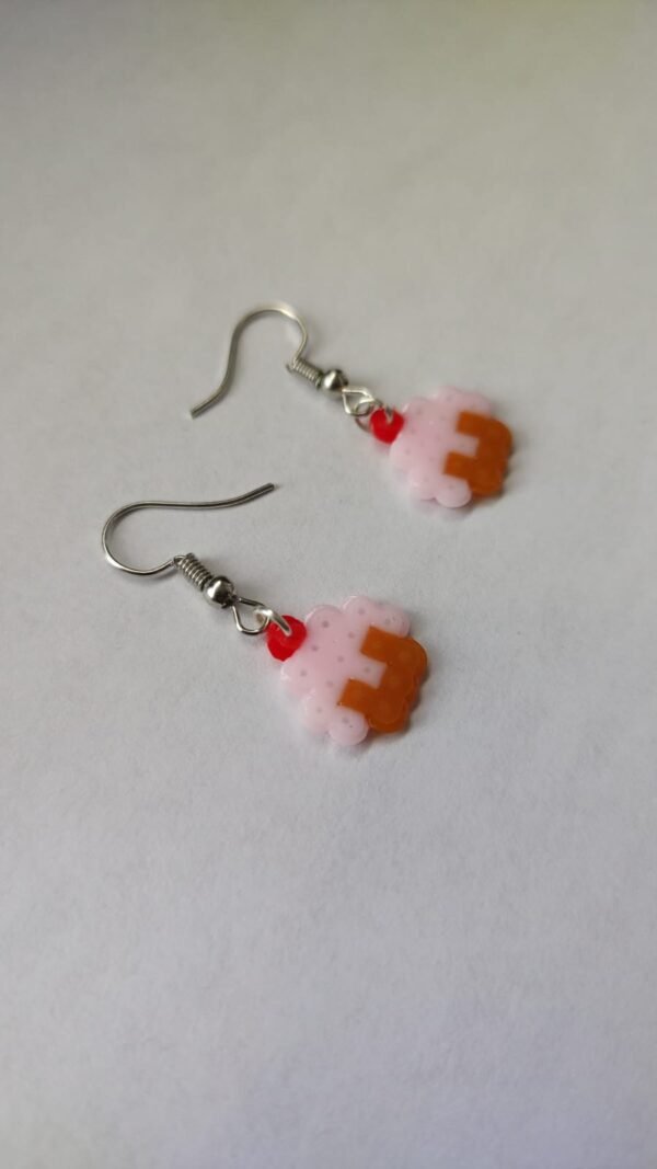 Aretes de Cupcake color Rosa Claro