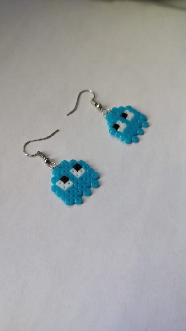 Aretes de Fantasmita Azul de Pac Man